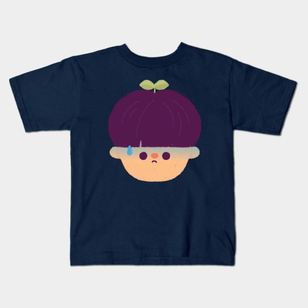 Sad Plant Boy Kids T-Shirt by theladyernestember